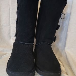 Womens size  W9 UGG Australia suede tall black boots.